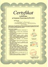 Certyfikat Kongres Poarnictwa